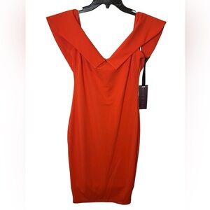 Hale Bob Off-the-Shoulder Midi Dress